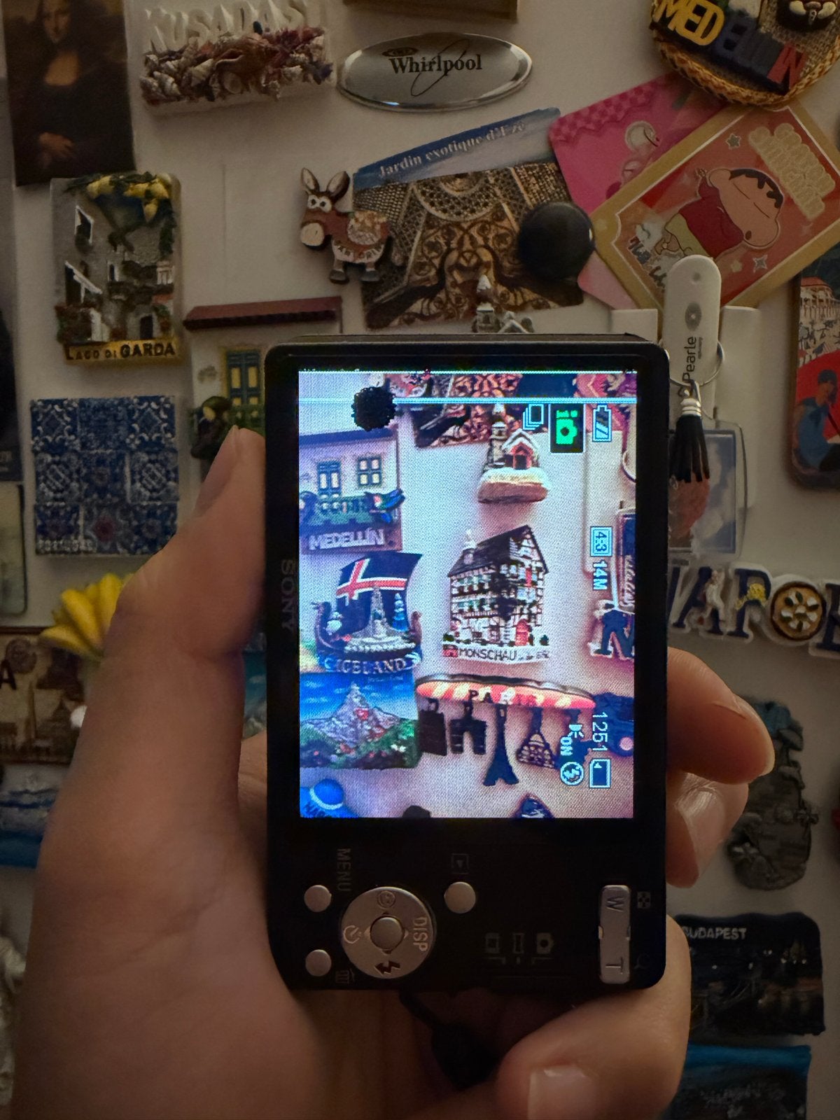 Y2k Sony w350, Ingebouwde flitser, Gebruikt, Ophalen of Verzenden, Compactcamera