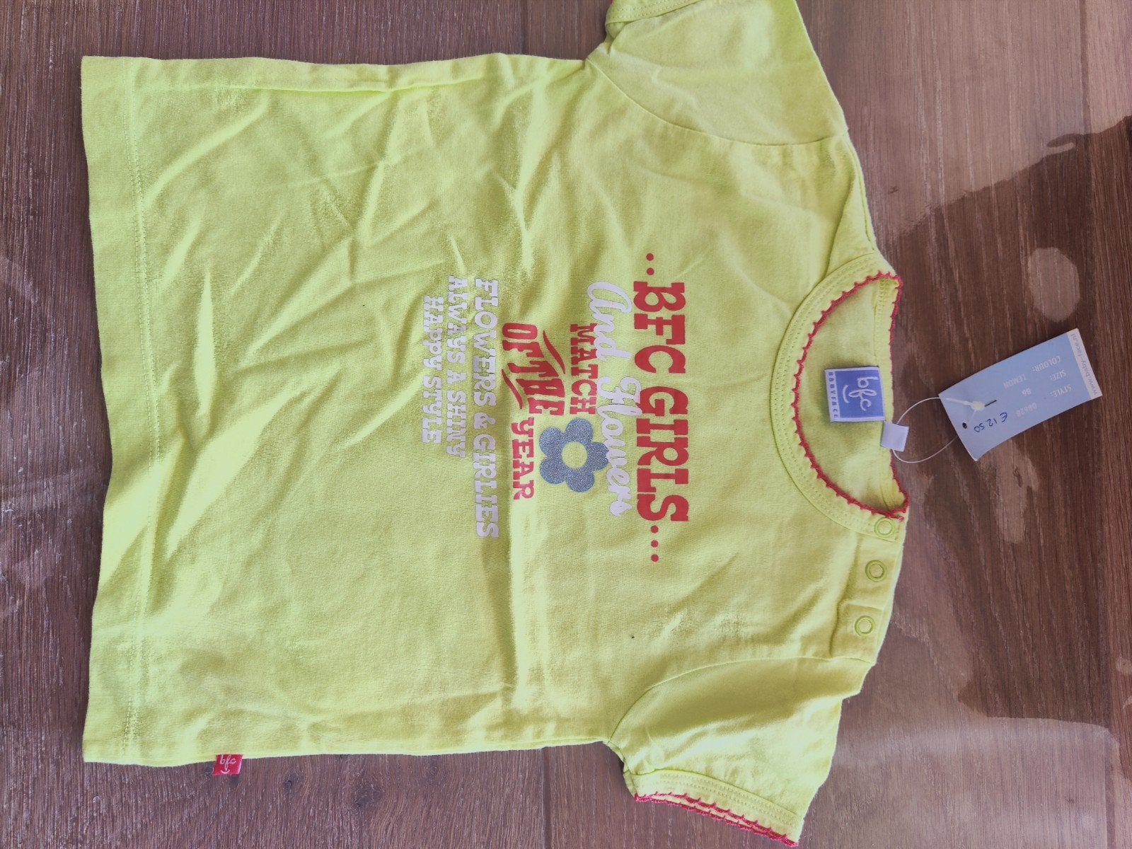 Nieuw BFC shirtje maat 86, Meisje, BFC, Nieuw, Ophalen of Verzenden