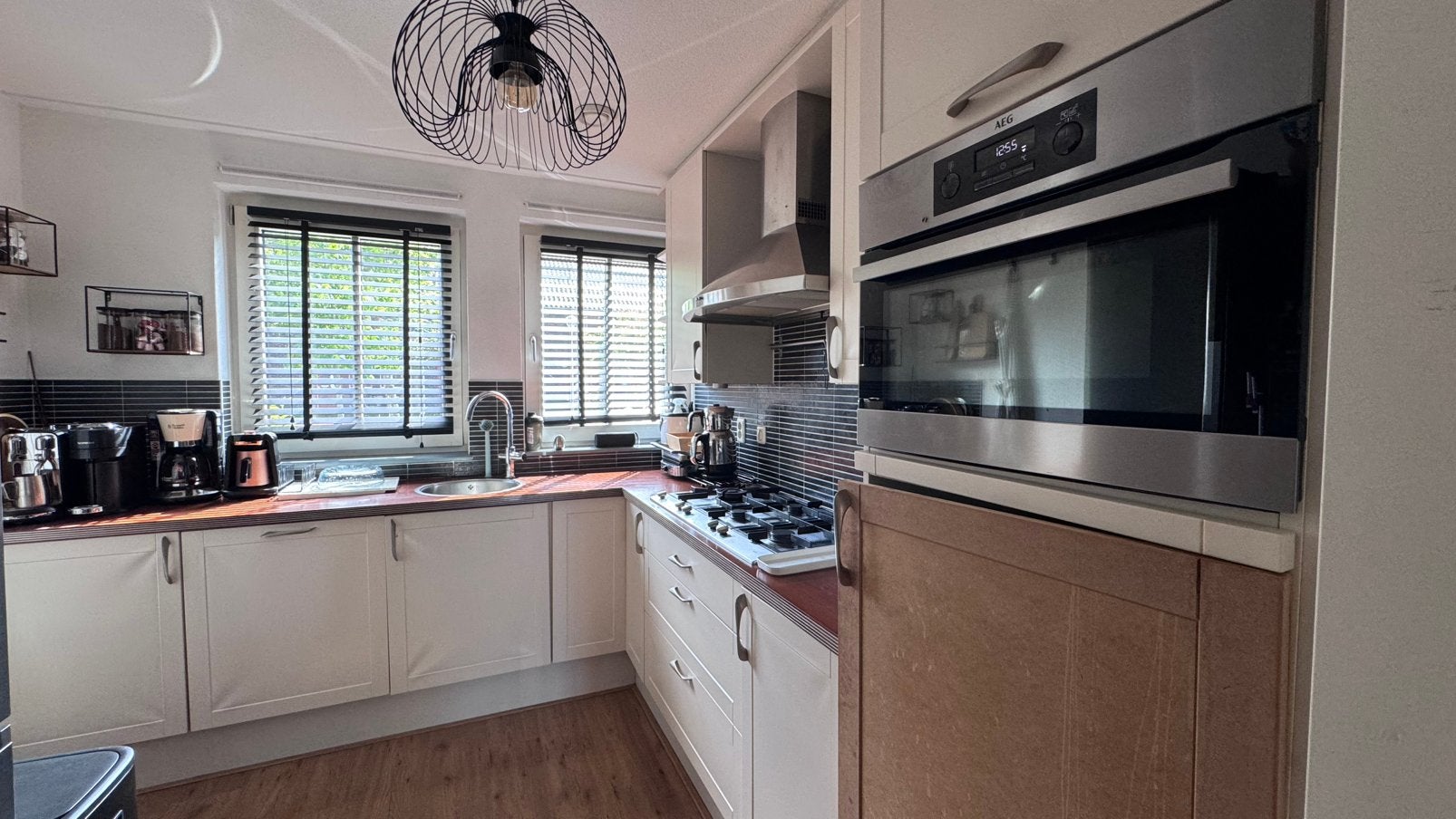 Free Kitchen, Huis en Inrichting, Keuken | Complete keukens, Ophalen, Gebruikt, Hoekkeuken, Crème