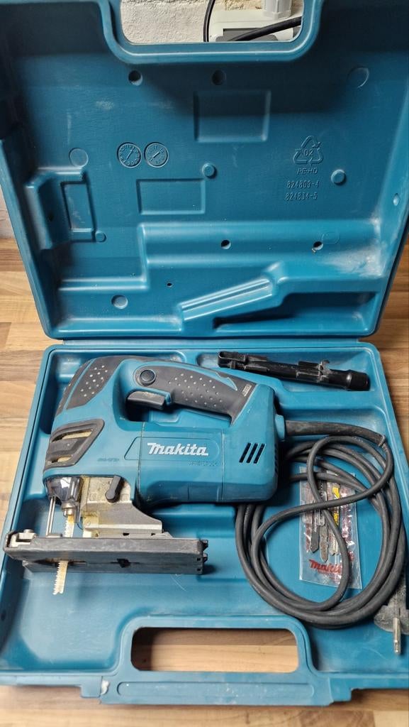 Makita Decoupeerzaag 4350T - Zo goed als nieuw, Doe-het-zelf en Verbouw, Gereedschap | Zaagmachines, Ophalen of Verzenden, Zo goed als nieuw