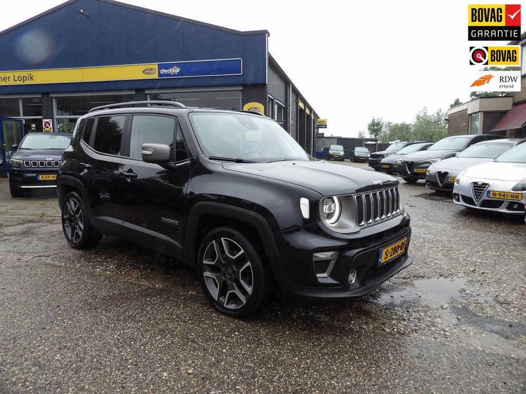 Jeep Renegade 1.0T Limited / Rijklaarprijs, Auto's, Voorwielaandrijving, 12 maanden, 1295 kg, Zwart