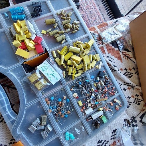 grabbel-restpartij veel vintage electronica, Hobby en Vrije tijd, Ophalen of Verzenden, Gebruikt