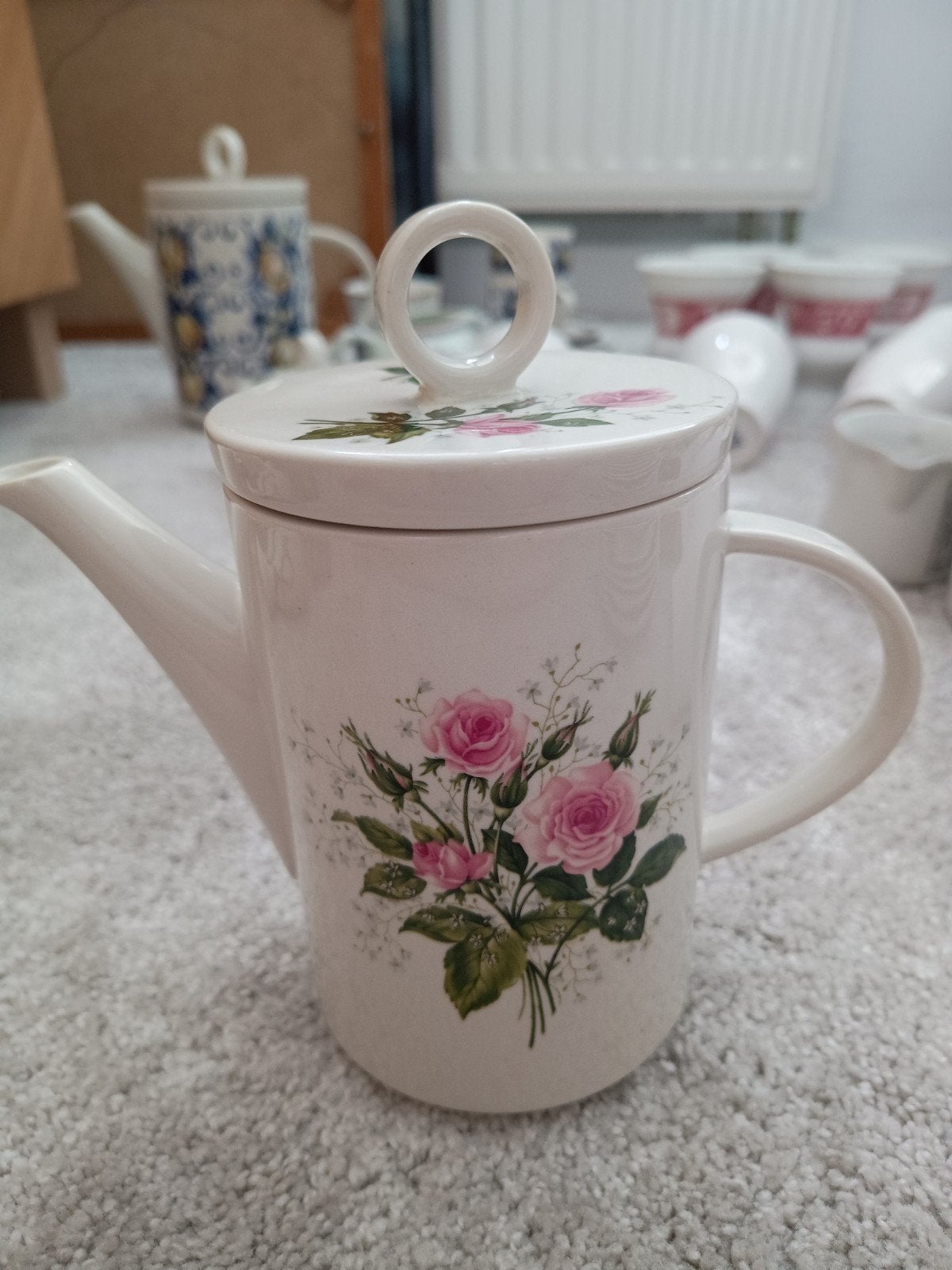 Villeroy & Boch theepot met rozenmotief, Ophalen of Verzenden
