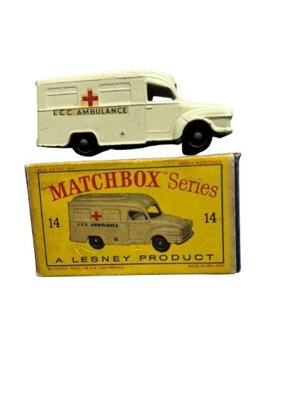 Matchbox Lesney No.14 Lomas Ambulance, Verzenden, Gebruikt, Auto