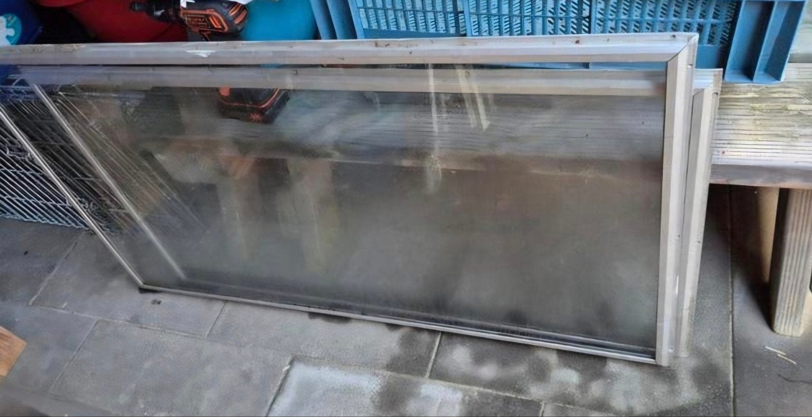 2 voorzet/glasplaten, Doe-het-zelf en Verbouw, Glas en Ramen, Ophalen, Minder dan 80 cm, Glasplaat