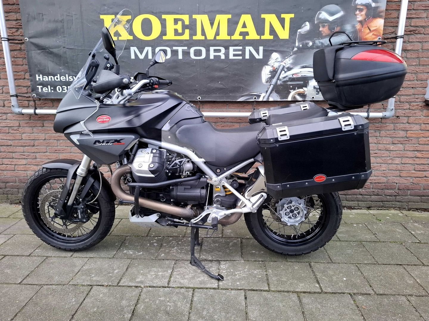 MOTO GUZZI STELVIO 1200 8V ABS NTX ADVENTURE (bj 2012), Motoren, Motoren | Moto Guzzi, 2 cilinders, Motorrijbewijs A, Bedrijf