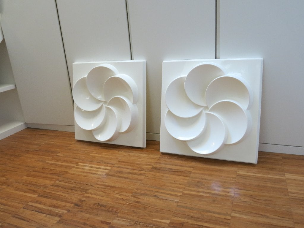 Vintage IKEA "RABATT" Wandpanelen (2 stuks) – Space Age, Ophalen of Verzenden, Zo goed als nieuw