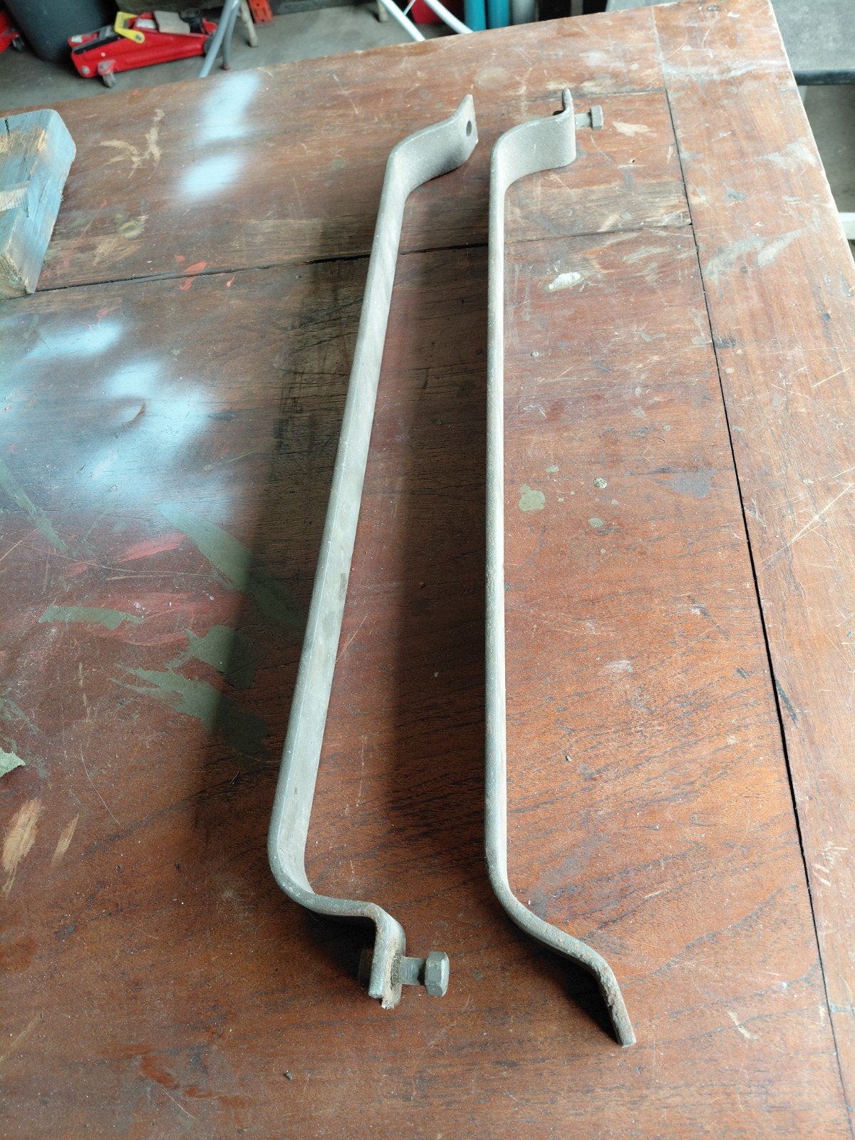 Dodge WC 21 Beugels voor de Benzinetank, Ophalen of Verzenden