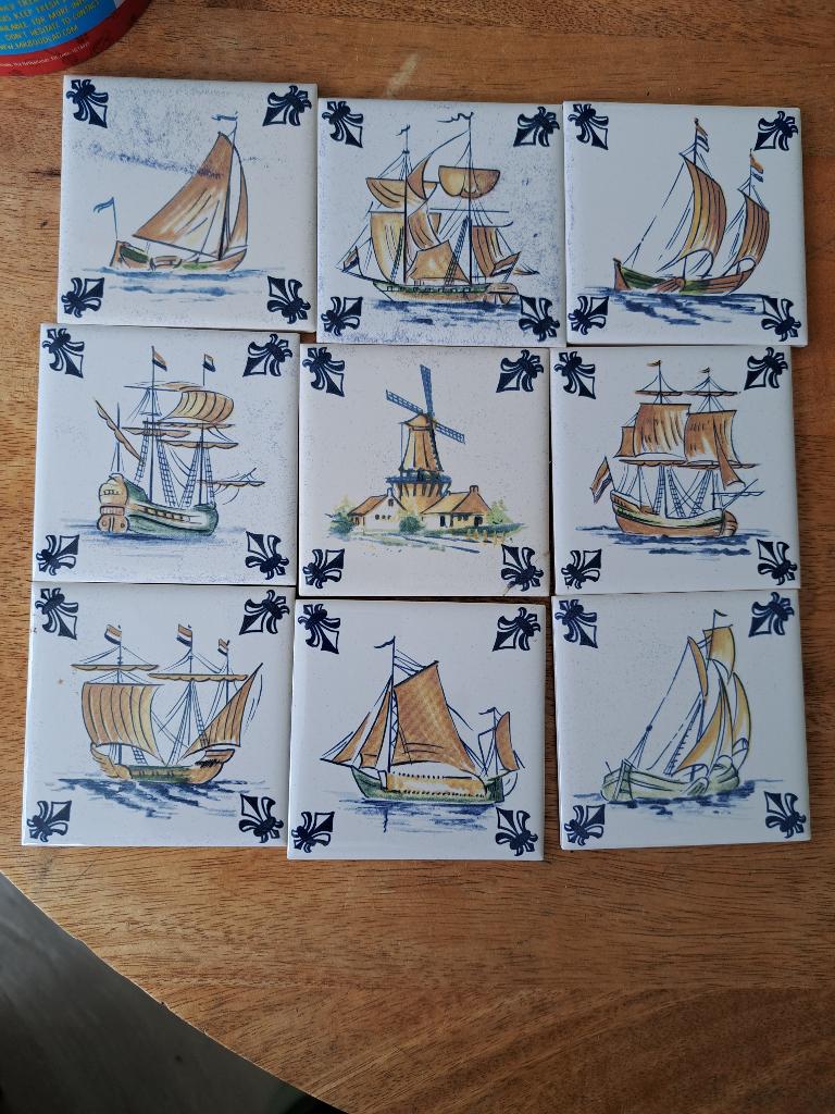 klm tegeltjes, Ophalen of Verzenden