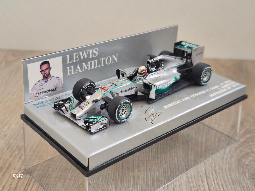 Mercedes W05, Lewis Hamilton # 44, GP Australie 2014., Ophalen of Verzenden, Zo goed als nieuw, Auto, MiniChamps