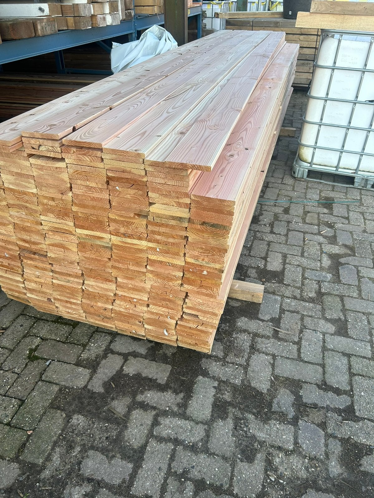 Planken 5 meter €10,- per stuk, Tuin en Terras, Palen, Balken en Planken, Ophalen, Zo goed als nieuw, 250 cm of meer, Planken