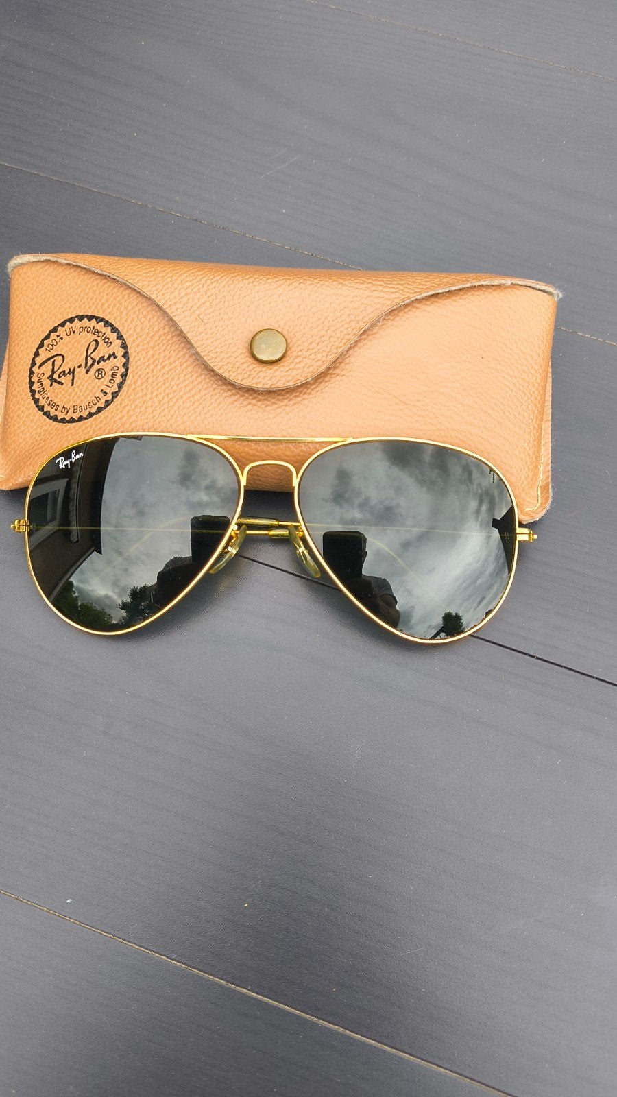Rayban B&L Aviator Vintage jaren'80/maat 62-14 *NIEUWSTAAT*, Sieraden, Tassen en Uiterlijk, Zonnebrillen en Brillen | Heren, Ophalen of Verzenden