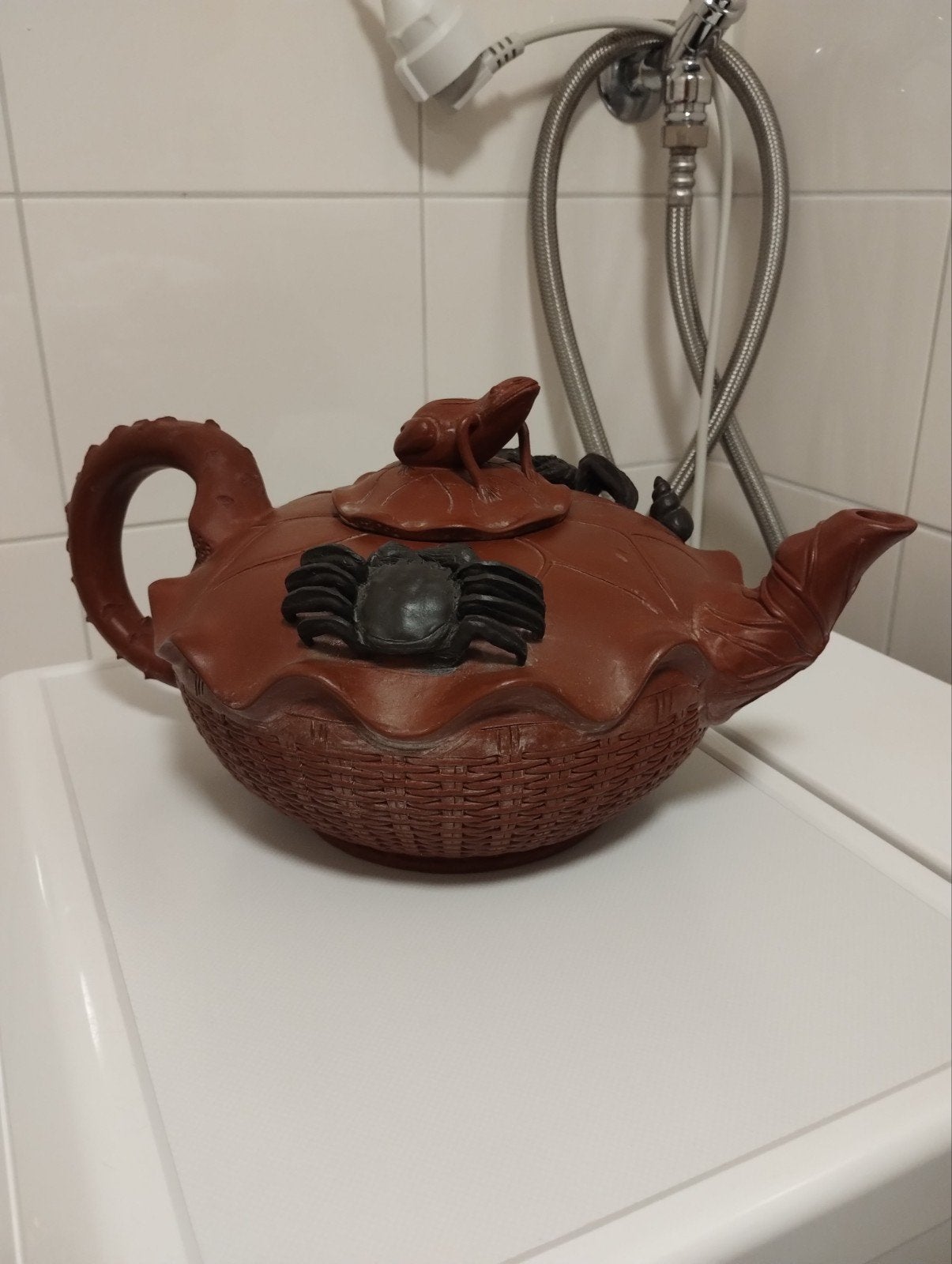 Yixing Zisha XL vroege factory 1 periode theepot, Ophalen of Verzenden