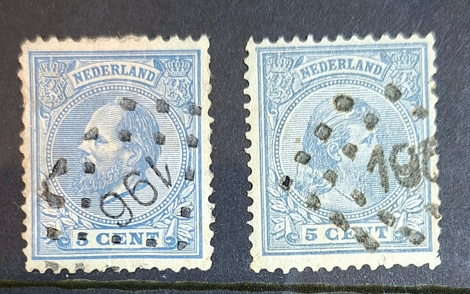 puntstempel zegels num 196 Gennep, Ophalen of Verzenden