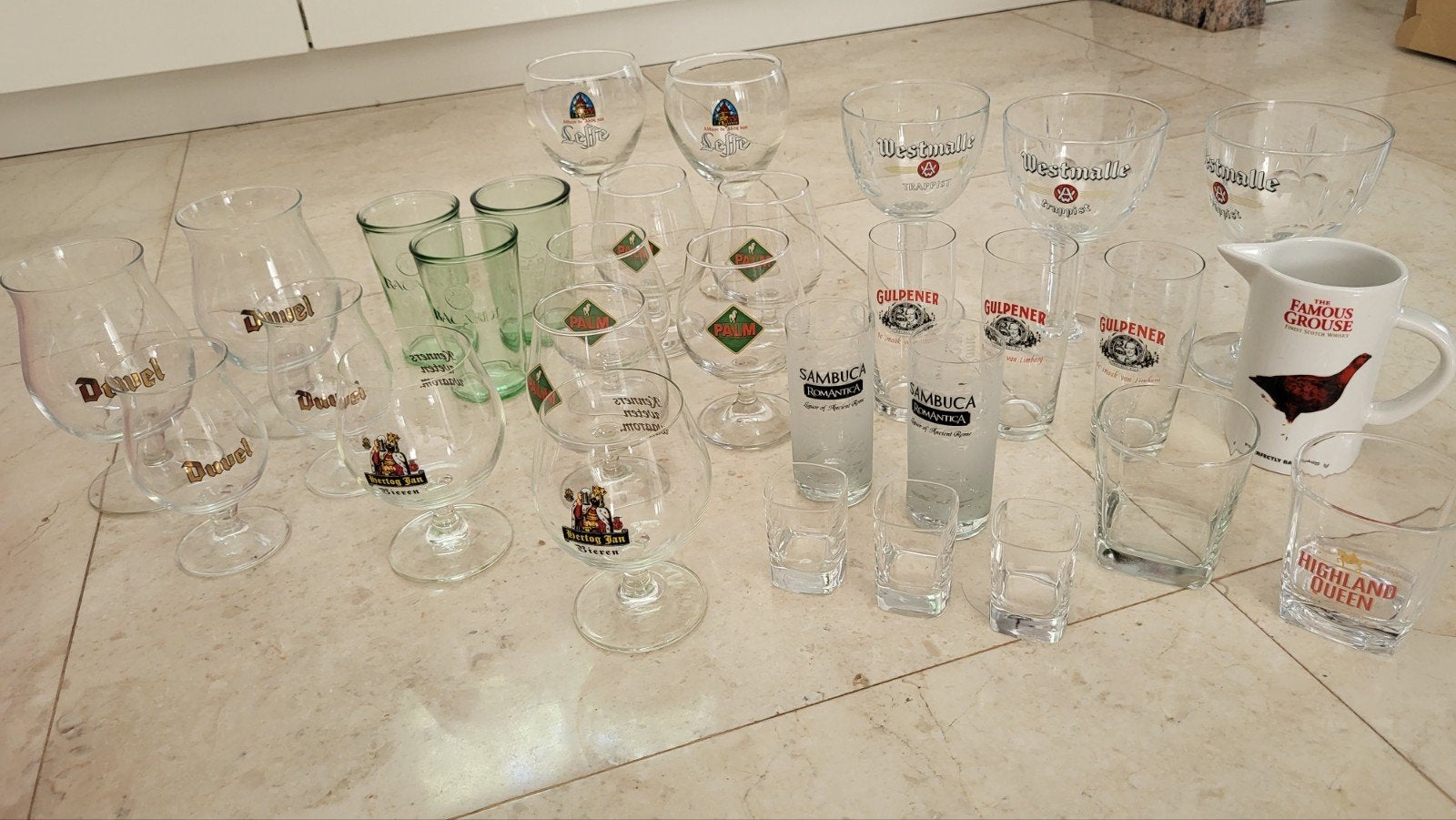 Collectors items (bier) glazen, Ophalen of Verzenden, Glas, Overige stijlen, Glas of Glazen
