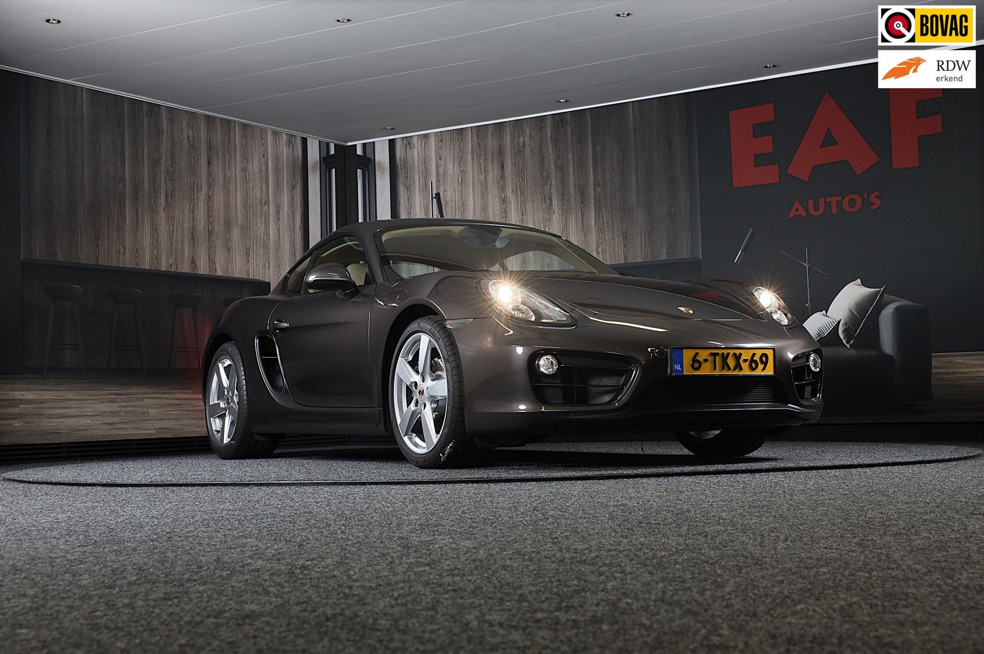 Porsche Cayman 2.7 PDK / NAP / Aut / TOPSTAAT / ZGAN / Airco, Euro 5, Achterwielaandrijving, Gebruikt, Bruin