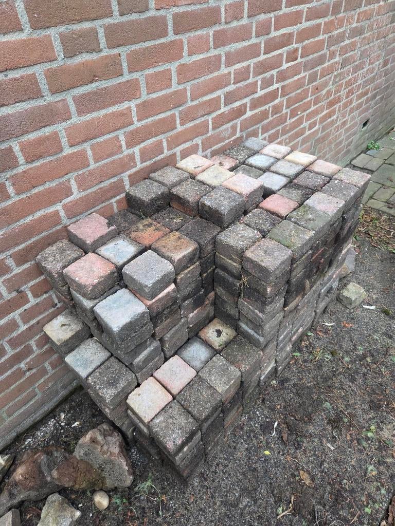 Klinkers 10x10x5cm GRATIS, Tuin en Terras, Ophalen, Gebruikt, Klinkers, Minder dan 5 m²