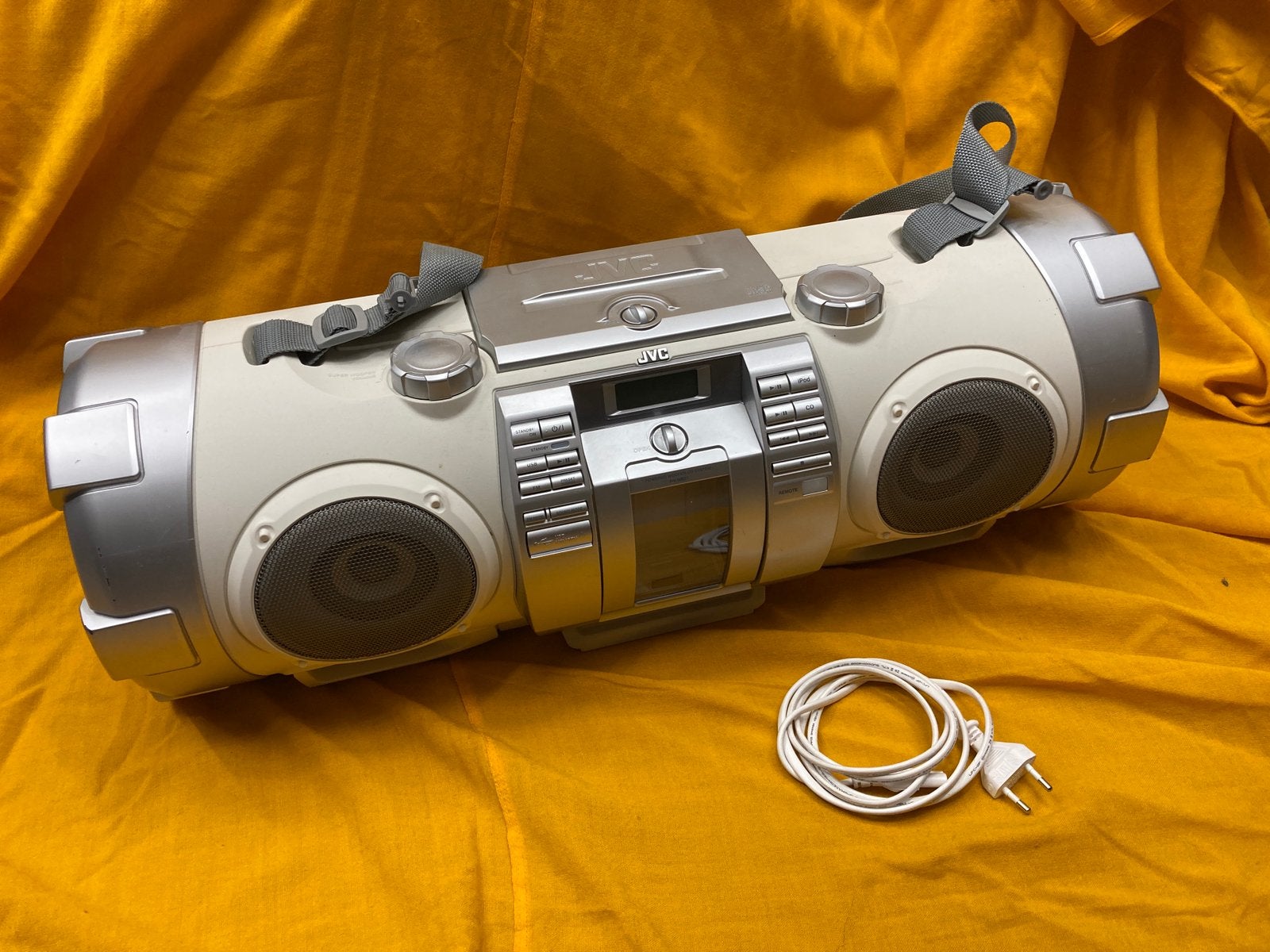 JVC RV-NB51W “Boomblaster” radio/CD/iPod, Audio, Tv en Foto, Radio's, Ophalen, Gebruikt, Radio, Met cd-speler