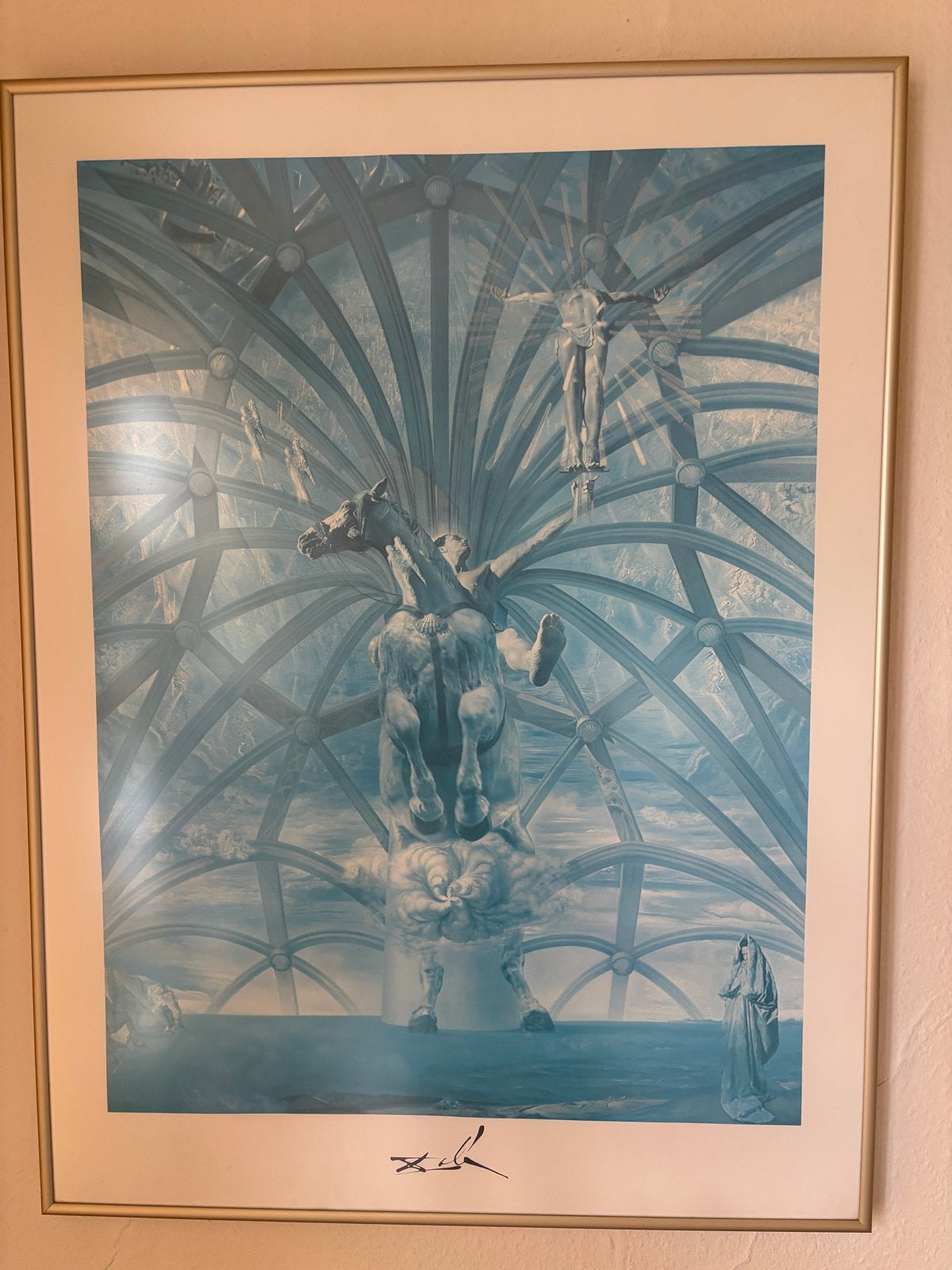 Salvador Dalí - Het Oecumenisch Concilie (ingelijst), Antiek en Kunst, Kunst | Schilderijen | Klassiek, Surrealisme, Ophalen of Verzenden