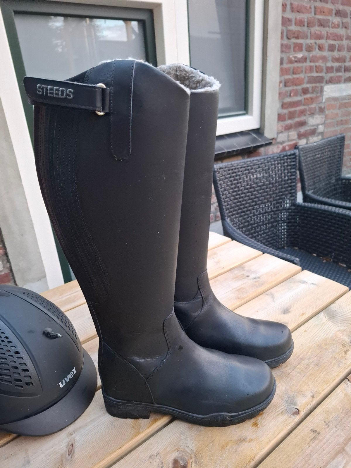nubuck leren rijlaarzen  2 paar maat 40.winter/zomer, Ritssluiting, Overige merken, Ophalen of Verzenden, Zo goed als nieuw