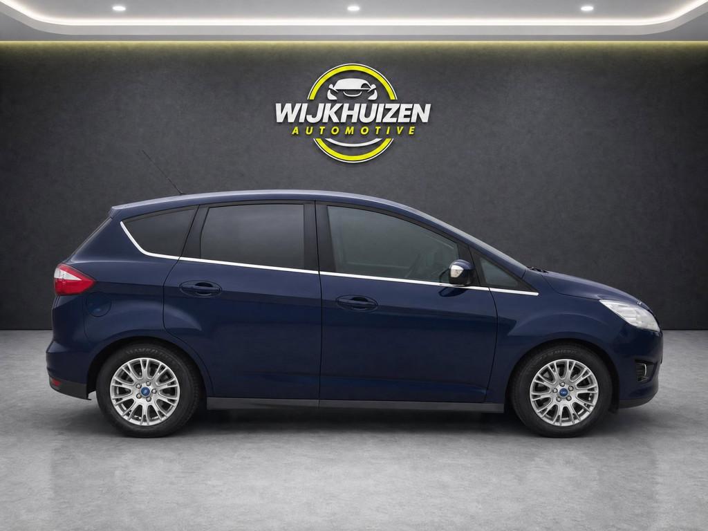 Ford C-Max 1.6 SCTi Titanium met Climate ! Navigatie ! Vol o, Voorwielaandrijving, Gebruikt, Zwart, 4 cilinders