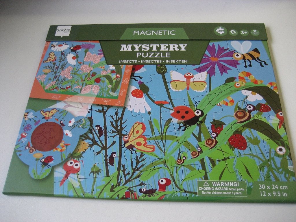magneet puzzel scratch 30 stukjes bloementuin, Ophalen of Verzenden, 10 tot 50 stukjes, Nieuw
