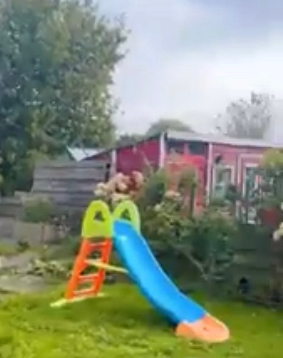 Leuke kinderglijbaan voor in de tuin, Ophalen of Verzenden, Gebruikt, Glijbaan