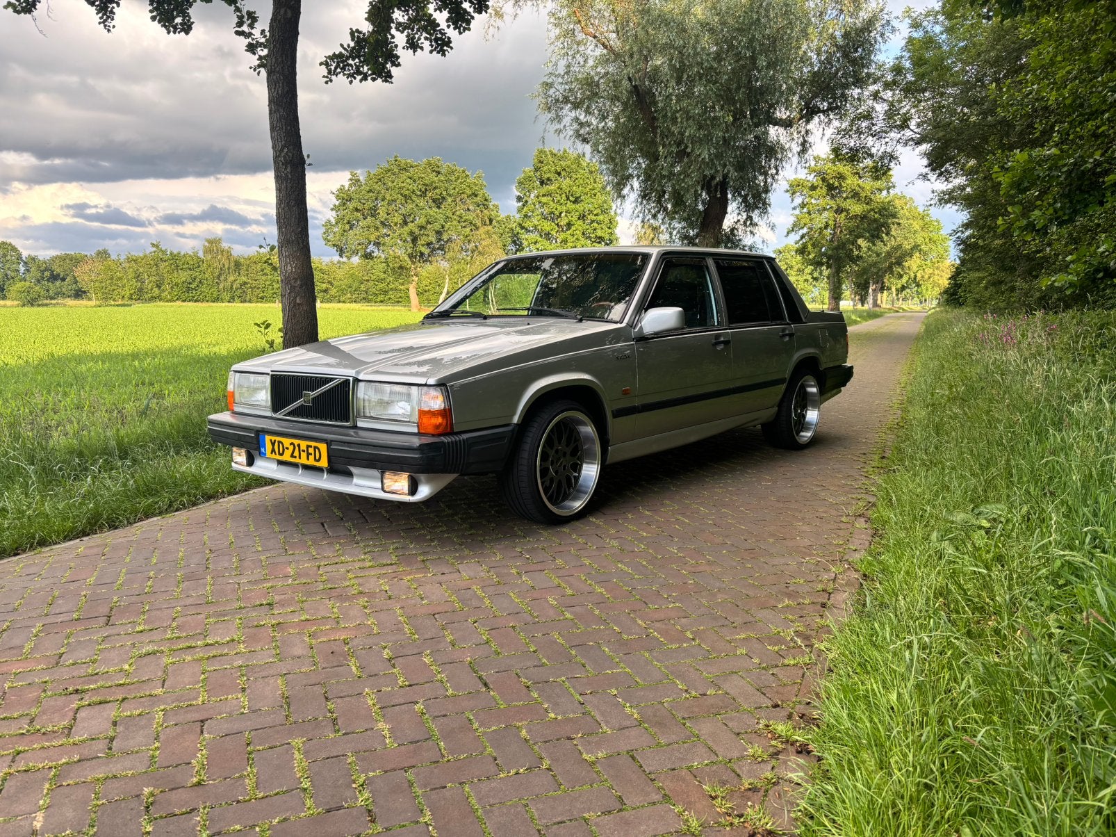 Volvo 740 2.3 GL K6 1989 Grijs, Zwart, 4 cilinders, Origineel Nederlands, 115 pk