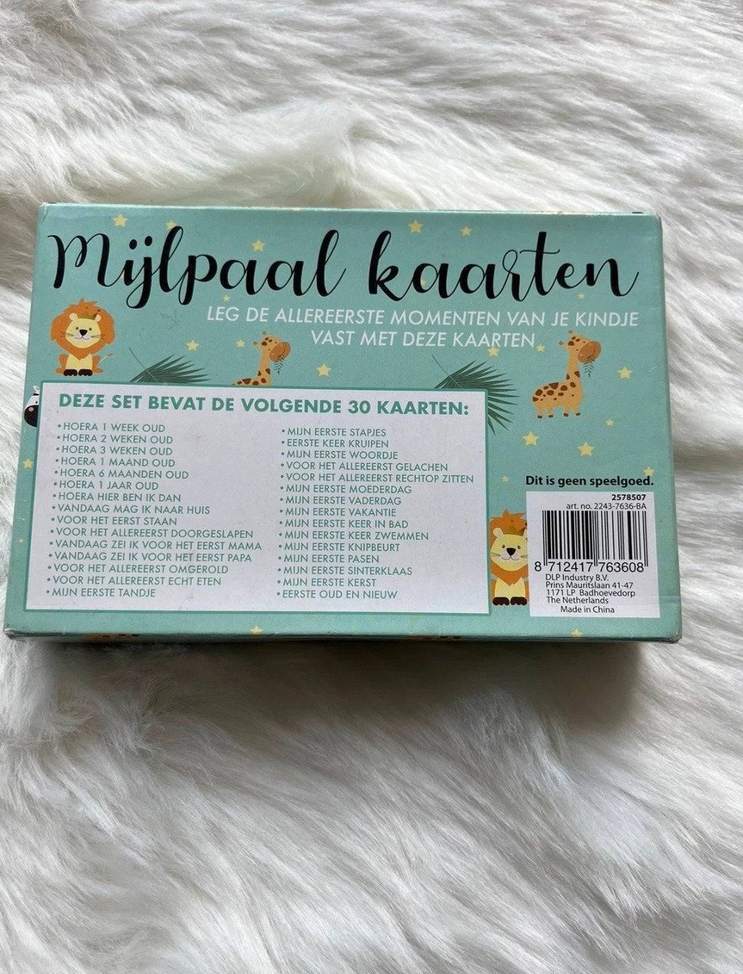 Mijlpaalkaarten Baby - Leg de eerste momenten vast, Ophalen of Verzenden, Nieuw, Kraamcadeau