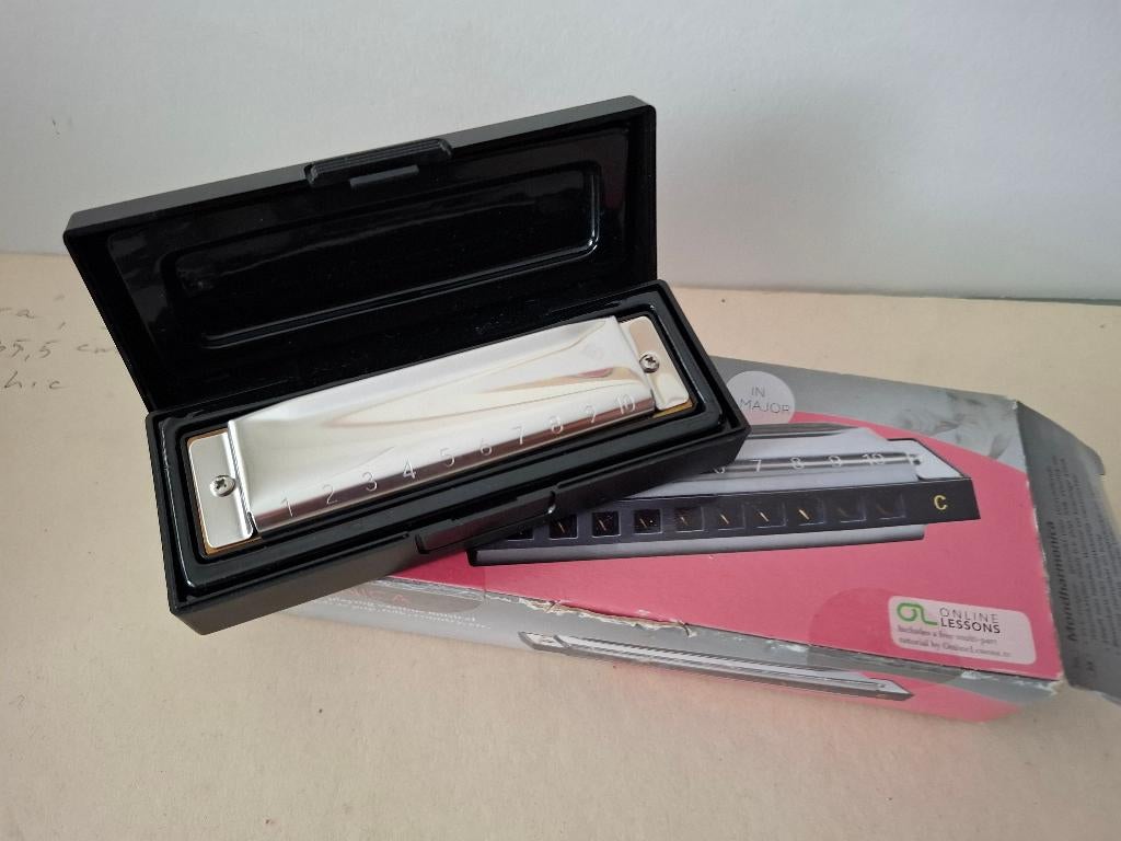 mondharmonica in C major, Verzenden, Zo goed als nieuw, Overige typen