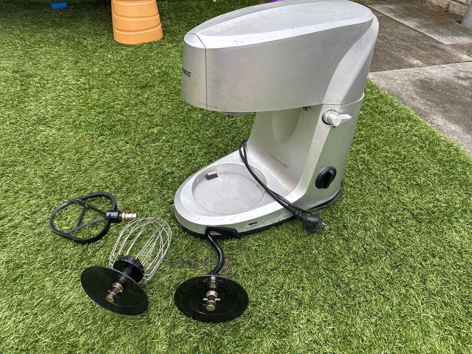 Princess Keukenmachine met 3 opzetstukken, Witgoed en Apparatuur, Keukenmixers, Minder dan 1 liter, Ophalen of Verzenden, Gebruikt