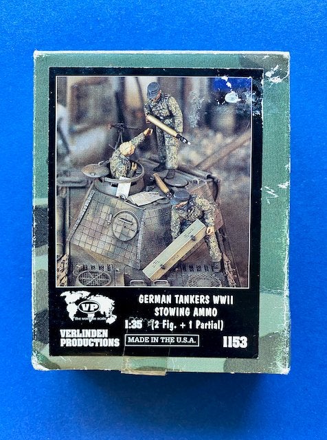 Verlinden	1153	German Tankers Stowing Ammo	1/35, Verzenden, Nieuw, 1:35 tot 1:50