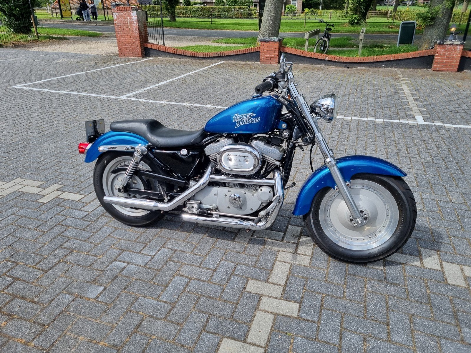 Harley Davidson Sportster custom 2001 Fatboy Look., Motoren, Motoren | Harley-Davidson, 2 cilinders, Occasion, 883 cc, Particulier