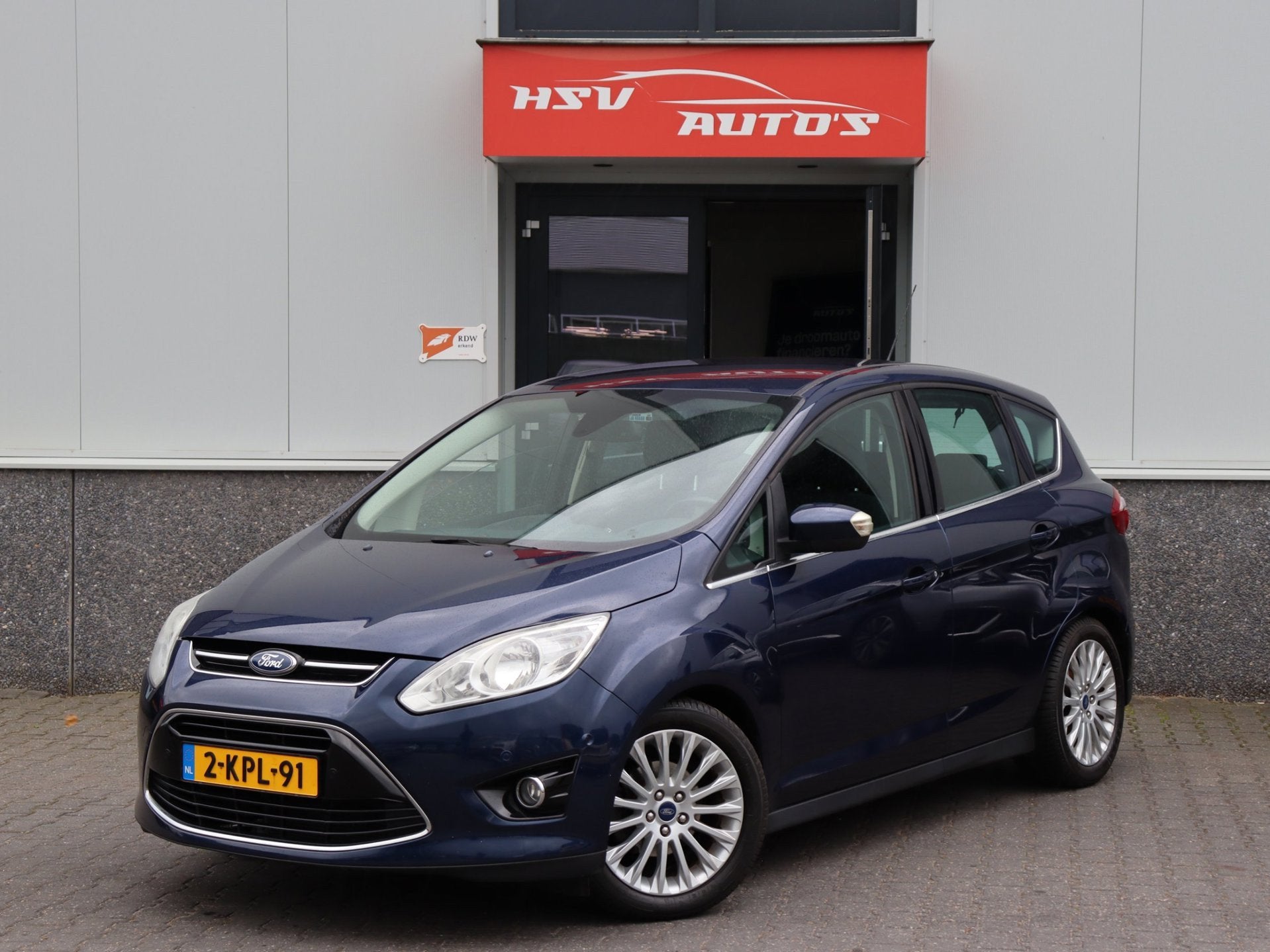 Ford C-Max 1.0 Titanium navi org NL (deuk achterklep), Voorwielaandrijving, Euro 5, 125 pk, Gebruikt