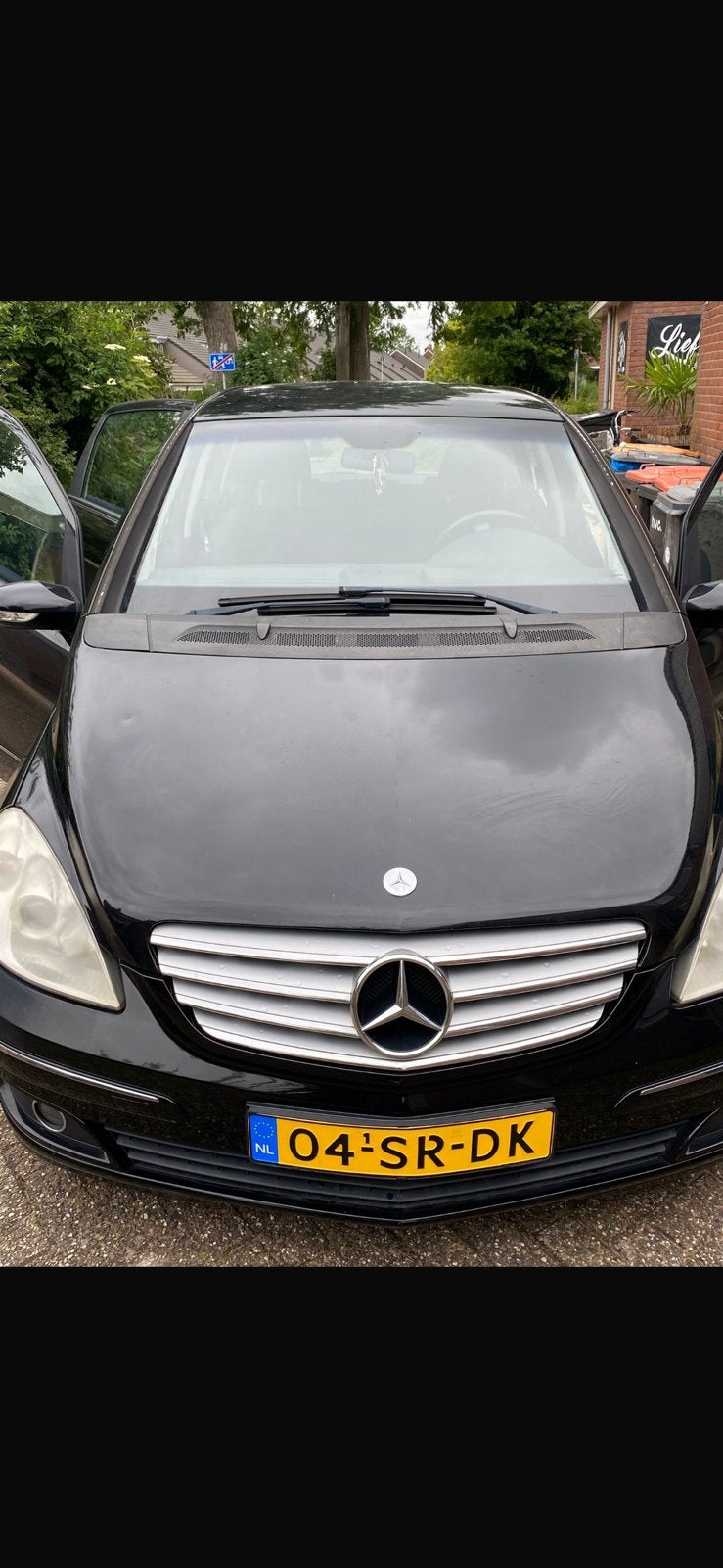 Mercedes-Benz B-Klasse 2.0 B200 Turbo 5DRS CVT 2006 Zwart, Auto's, Mercedes-Benz, 4 cilinders, 400 kg, Zwart, Origineel Nederlands