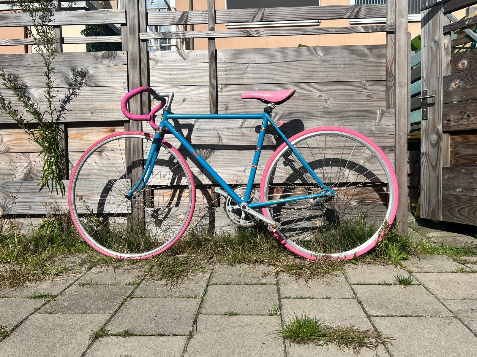 Kleurrijke retro/vintage racefiets (voor lengte rond 160cm), Ophalen, Zo goed als nieuw, Terugtraprem