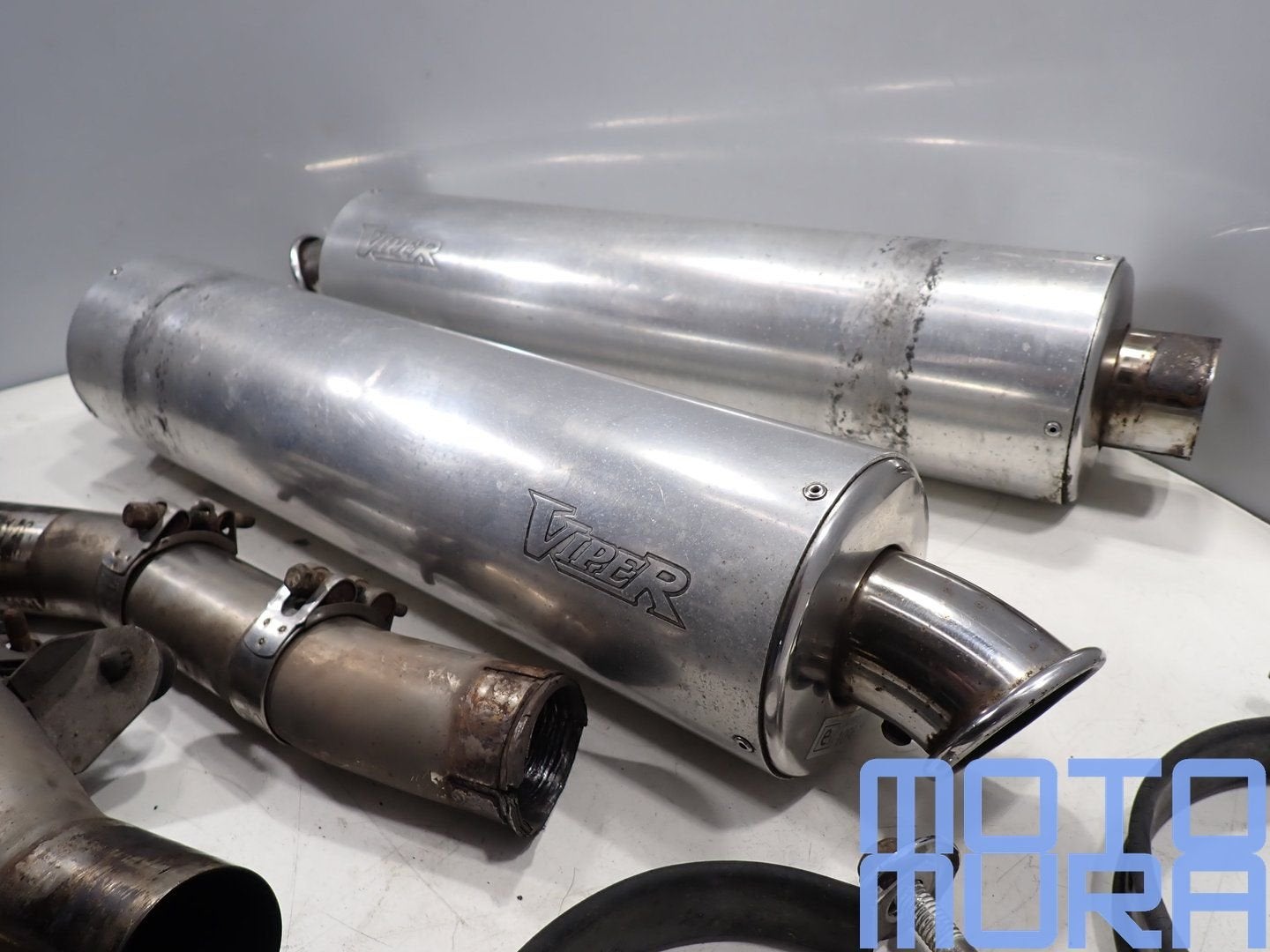 Viper sport uitlaten voor de Kawasaki ZZR 1200 2002 - 2005 Z, Gebruikt, -, -, Ophalen of Verzenden