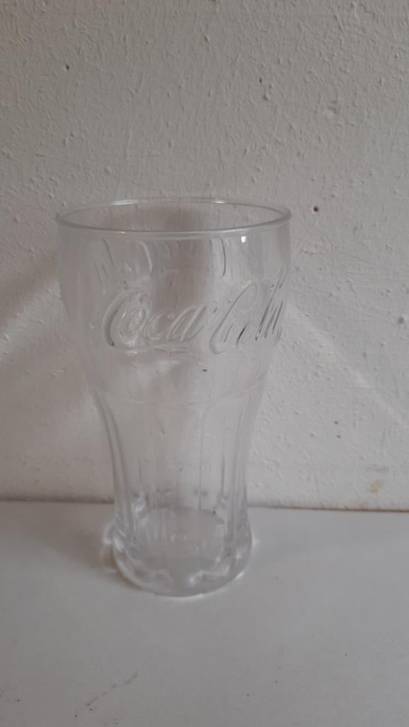 Vintage Coca Cola glas, plastic, Verzamelen, Ophalen of Verzenden, Frisdrankglas