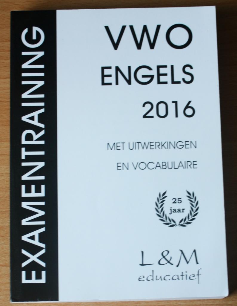 Examentraining VWO Engels 2016, uitwerkingen en vocabulaire, Ophalen of Verzenden, Zo goed als nieuw, Overige niveaus, Engels