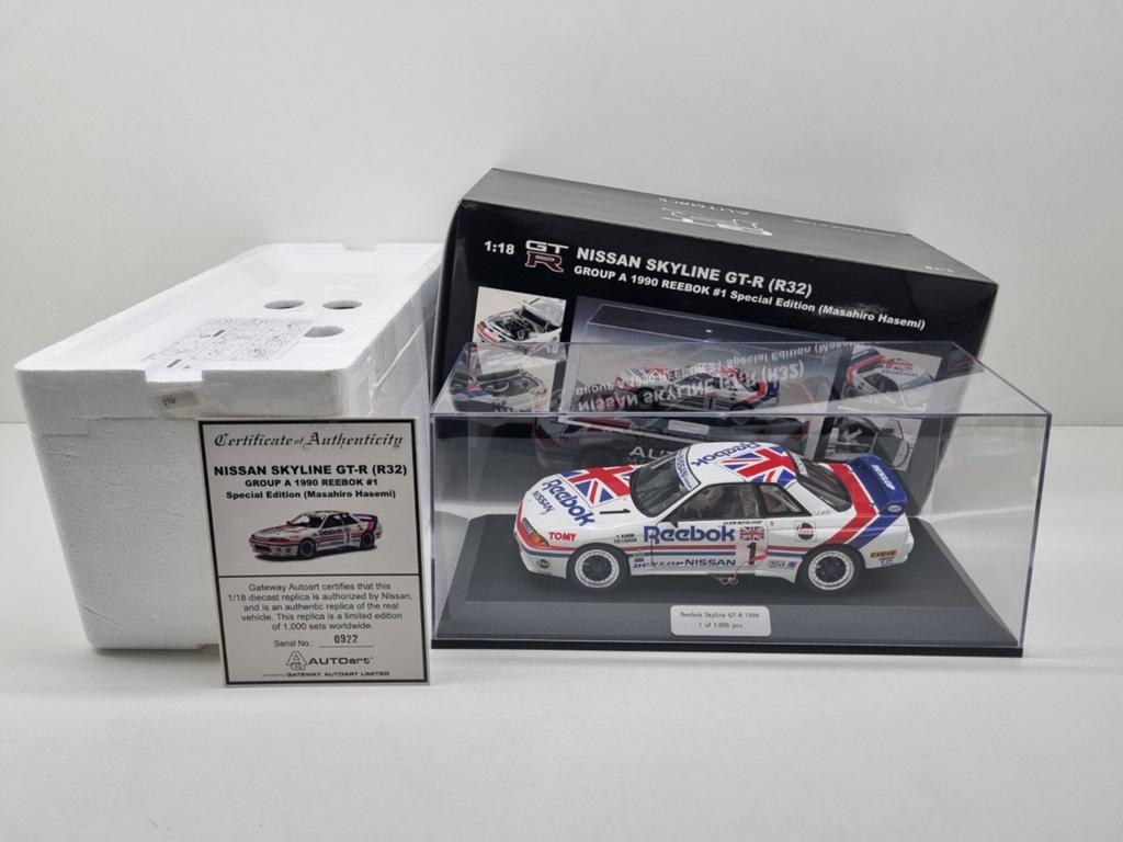 Autoart
Nissan Skyline GTR R32
Group A Reebok 1/1000 1:18 Ni, Ophalen of Verzenden, Zo goed als nieuw, Auto, Autoart