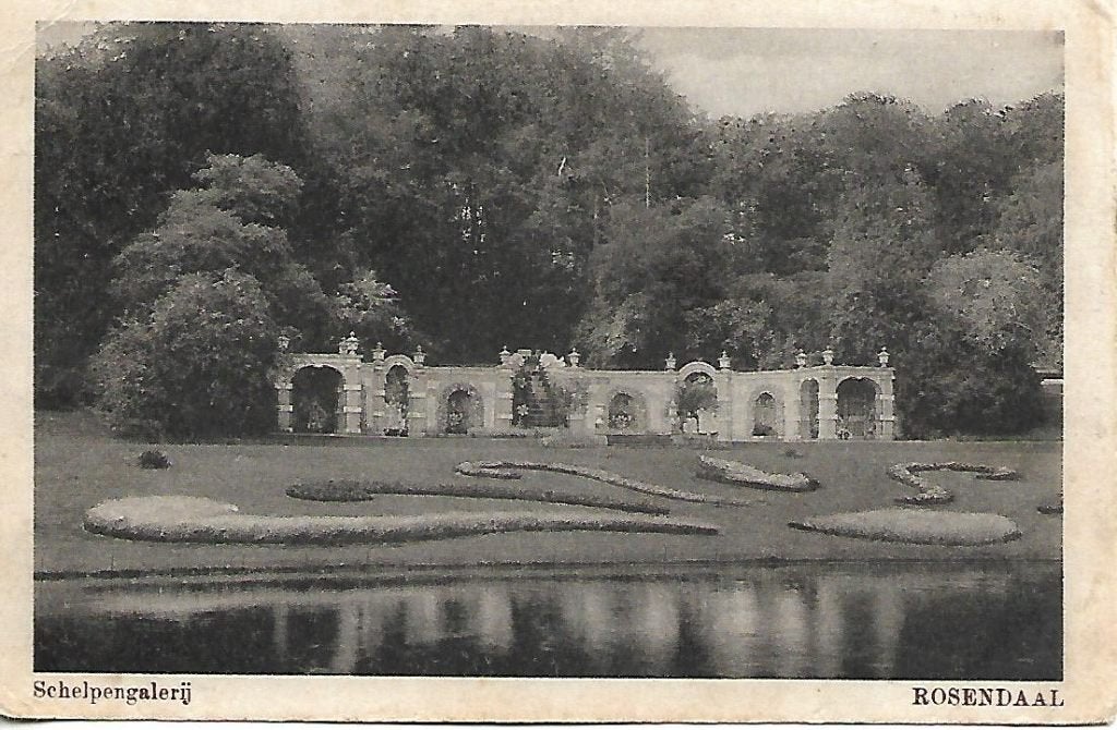 Arnhem- -Rosendaal, Schelpengalerij., Verzenden, 1920 tot 1940, Gelopen, Gelderland