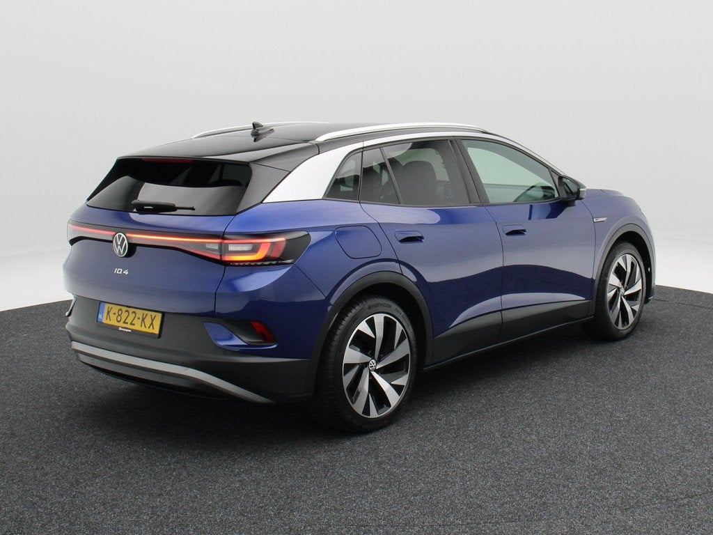 Volkswagen ID.4 First 77 kWh 204 Pk | Stoel/Stuurverwarming, Auto's, Volkswagen, Automaat, Achterwielaandrijving, Gebruikt, Blauw