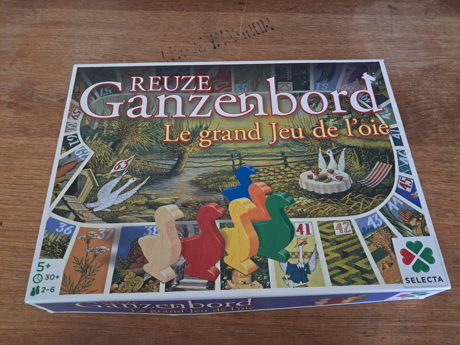 Reuze Ganzenbord, Vijf spelers of meer, Ophalen of Verzenden, Zo goed als nieuw, SELECTA