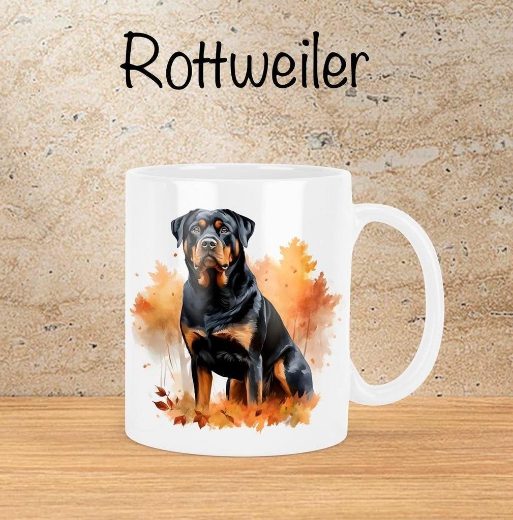 Rottweiler Herfstmok, Verzenden, Nieuw, Overige stijlen, Kop(pen) en/of Schotel(s)