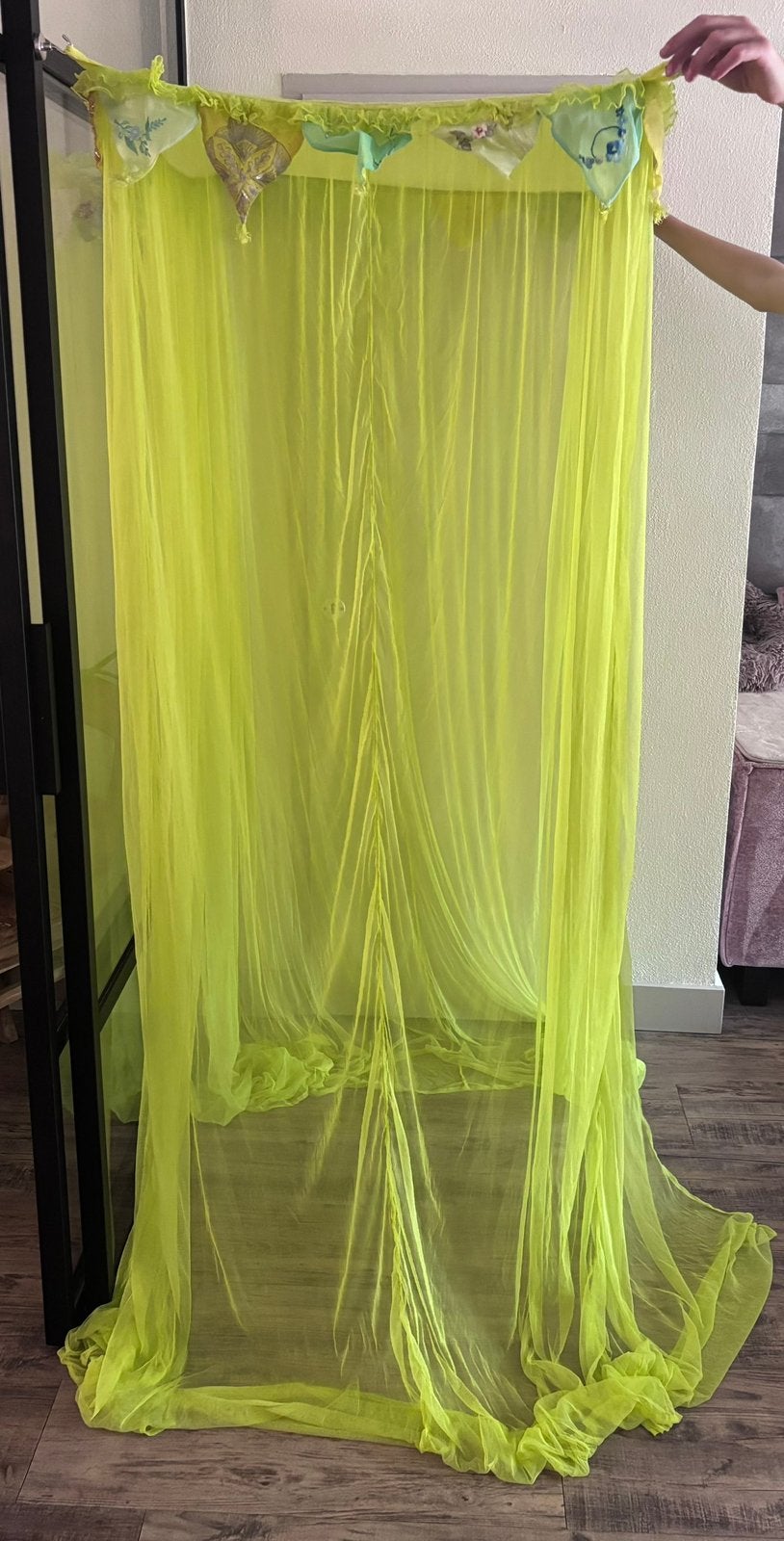Klamboe voor kinderbedje 70/90 lengte 230 Merk Mosquito net, Ophalen of Verzenden, Zo goed als nieuw