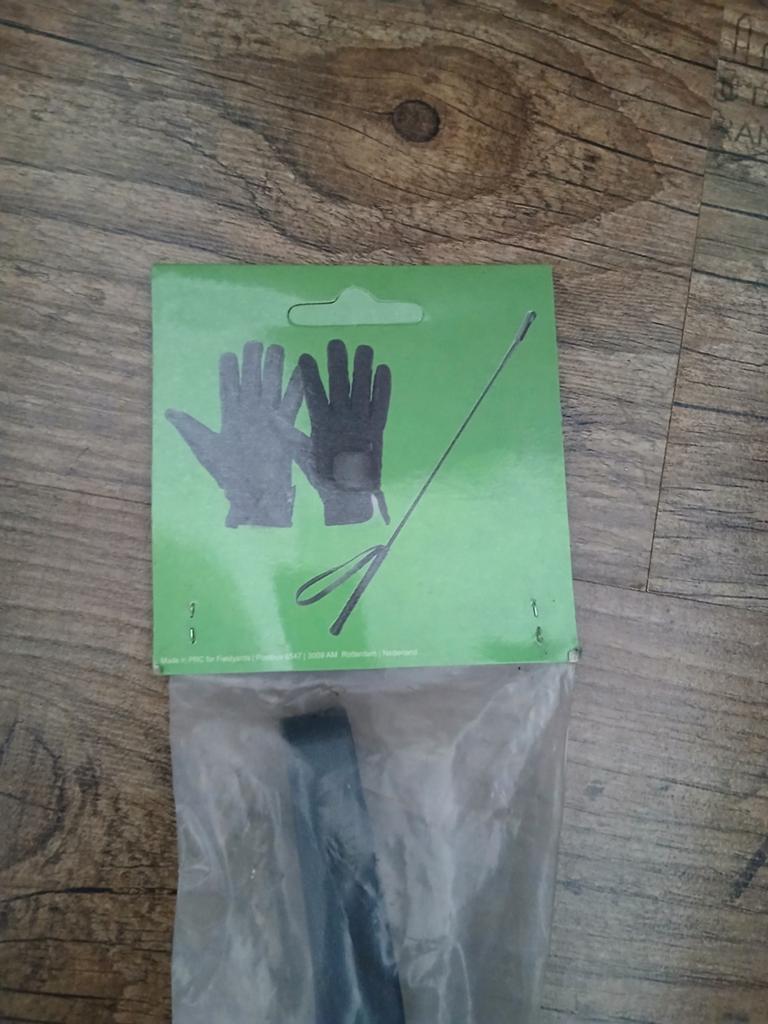 Kinderpaardrijhandschoenen en zweepje!, Ophalen, Nieuw, Rijden
