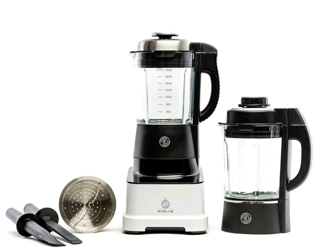 Optimum Evolve Power Blender, glazen kannen., Ophalen of Verzenden, Zo goed als nieuw, Blender