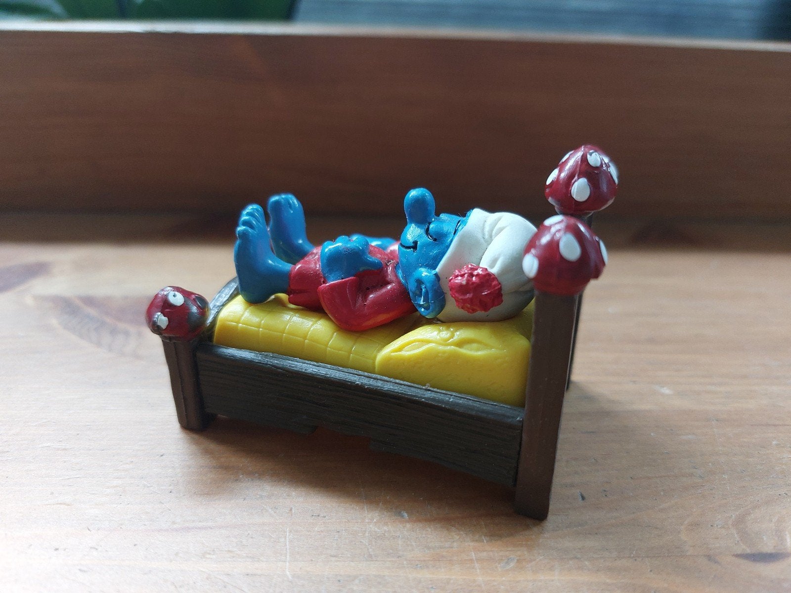 Smurf in bed slapende smurf 40240 De Smurfen  *, Ophalen of Verzenden