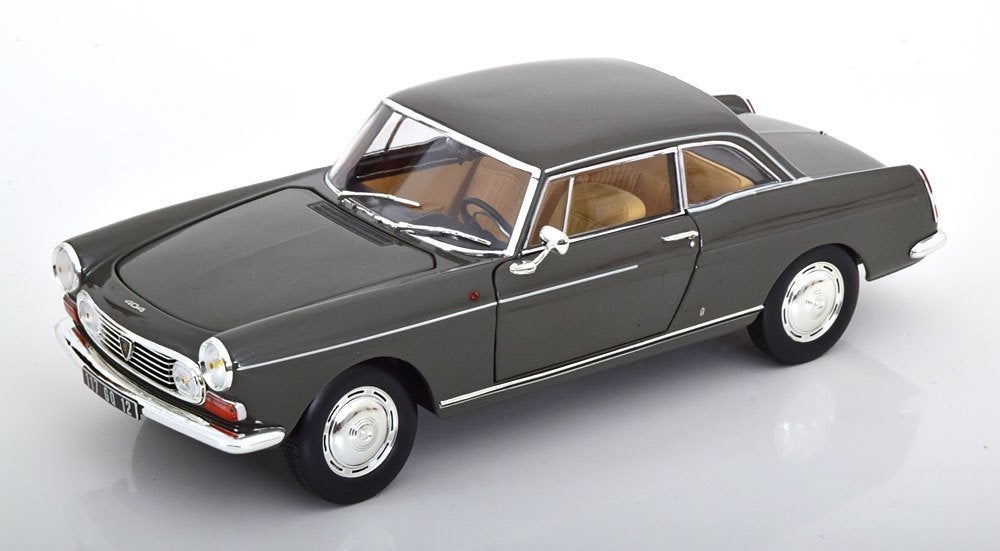 Peugeot 404 Coupe 1967 Donkergrijs 1-18 Norev, Norev, Ophalen of Verzenden, Norev, Norev