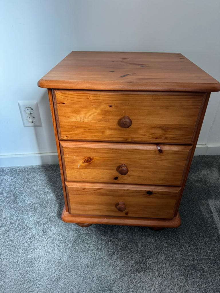 Leuk houten ladekastje met 3 laden, Minder dan 50 cm, Ophalen of Verzenden, Zo goed als nieuw, 3 of 4 laden